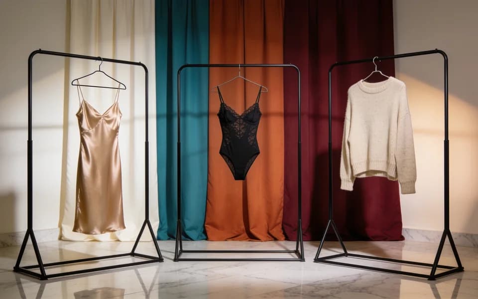 Fabric rails metaphor for choosing lingerie preset vs changer vs remover