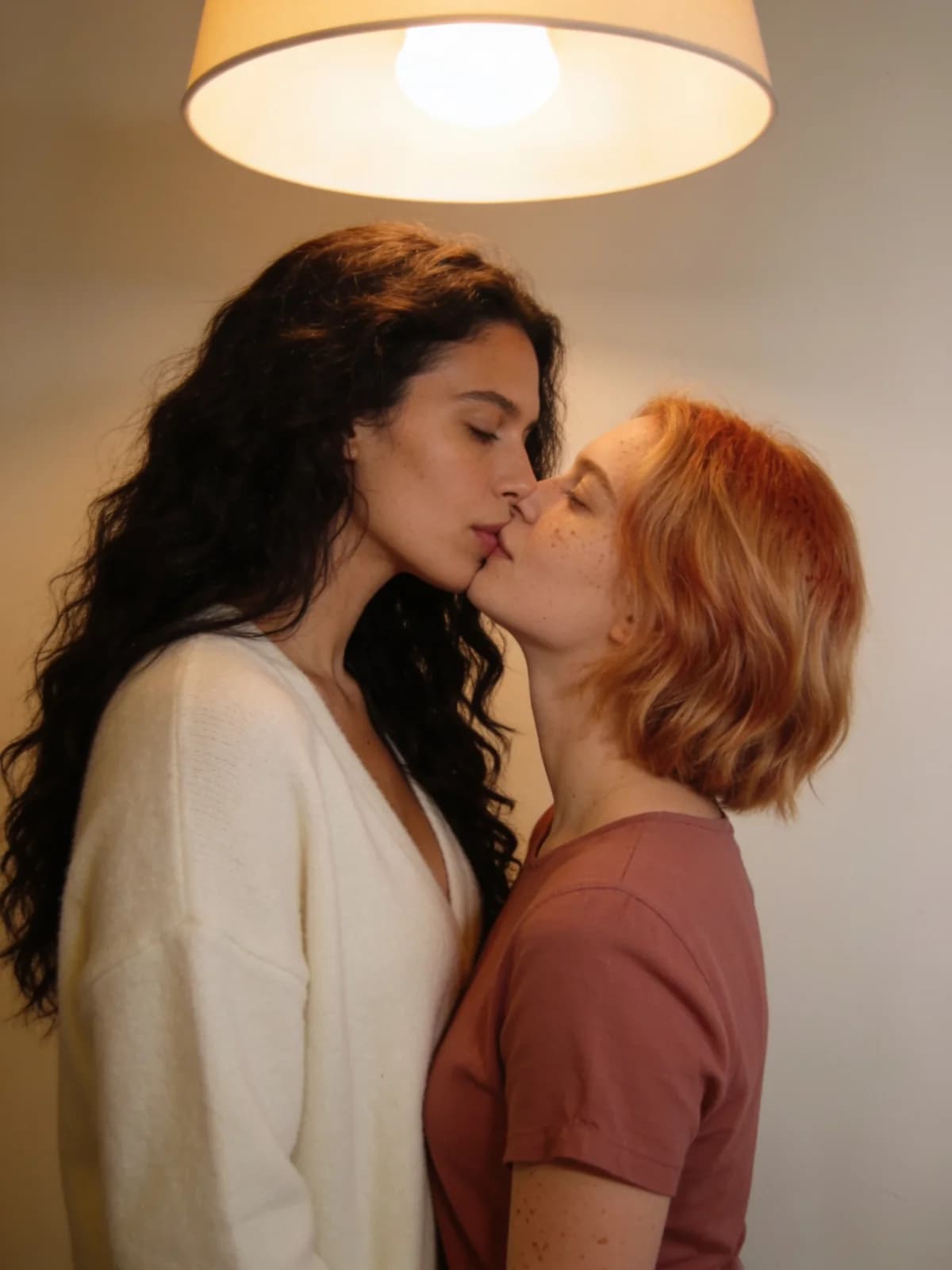 Product sample frame from an AI kissing video workflow